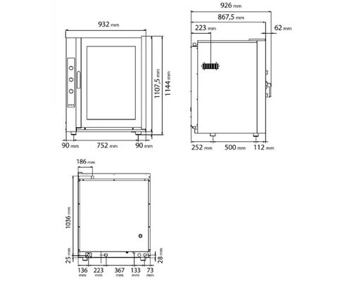 Печь конвекционная Tecnoeka EKF 1064 UD