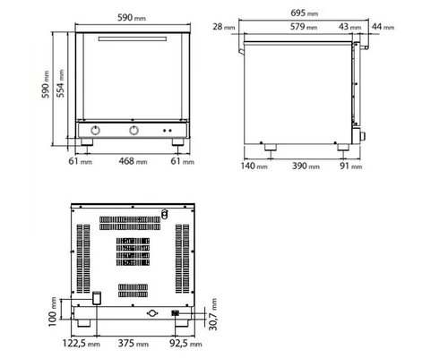 Печь конвекционная Tecnoeka EKF 423 P