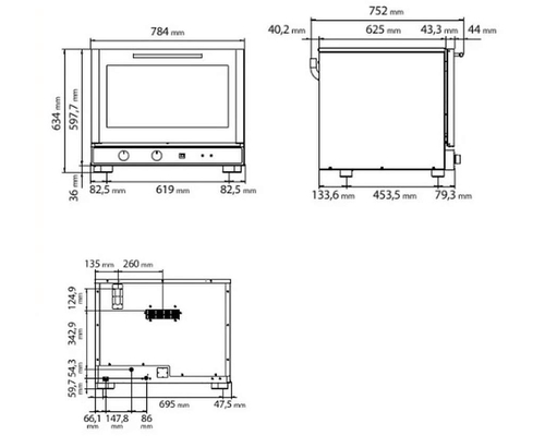 Печь конвекционная Tecnoeka EKF 464 UD