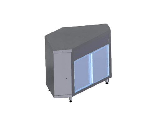 Прилавок угловой ШЕФ ПУ90-В (внешний угол 90°)