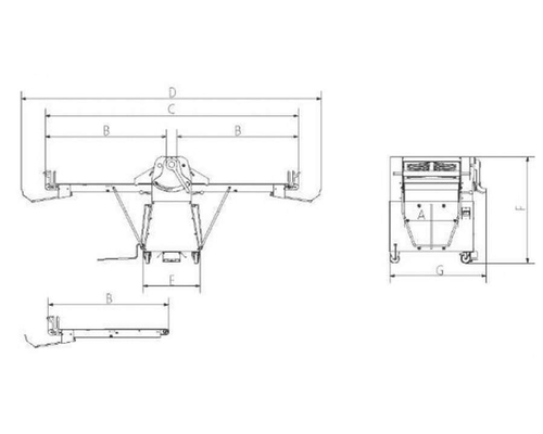 Тестораскаточная машина WLBake DSF 600-1200