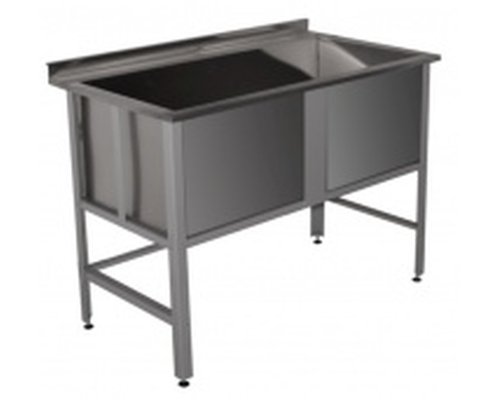 Ванна котломоечная ВМК-10/6Б с одной емкостью и бортом