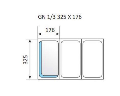 Гастроемкость 1/3-40 на ПКА 6-1/3 (325х176)
