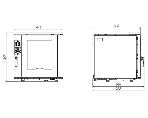 Конвекционная печь Abat КЭП-6П-01