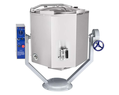 Котел пищеварочный Abat КПЭМ-160-ОМР нижний привод миксера, со сливным краном