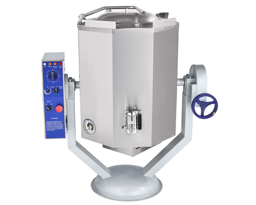 Котел пищеварочный Abat КПЭМ-60-ОМР, нижний привод миксера, со сливным краном