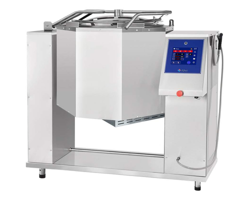 Котел пищеварочный опрокидывающийся Abat КПЭМ-200-ОМП с миксером и сливным краном