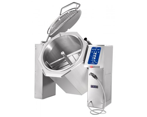 Котел пищеварочный опрокидывающийся Abat КПЭМ-250 ОМ2 с миксером