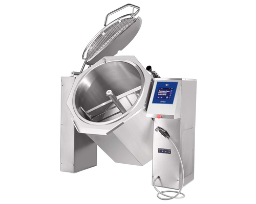 Котел пищеварочный опрокидывающийся Abat КПЭМ-350-ОМП с миксером