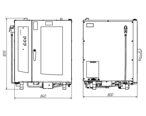 Пароконвектомат Abat ПКА 10-1/1ПМ2-01 (программируемый, автоматическая мойка)