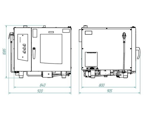 Пароконвектомат Abat ПКА 6-1/1ВМ2-01 (автоматическая мойка)