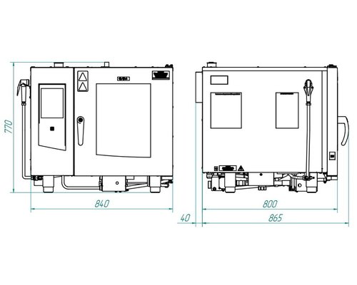 Пароконвектомат Abat ПКА 6-1/1ВП2 (инжектор)