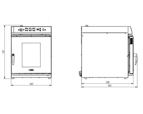 Пароконвектомат Abat ПКА 6-2/3П