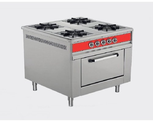 Плита газовая 4-конфорочная Fornazza с духовкой без клапана