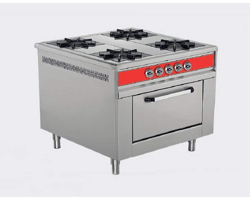 Плита газовая 4-конфорочная Fornazza с духовкой с клапаном