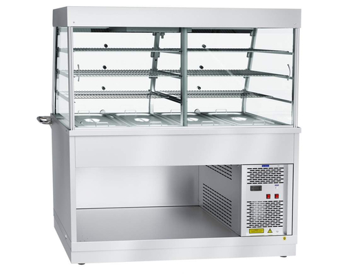 Прилавок-витрина холодильный HOT-LINE ПВВ(Н)-70Х-С-01-НШ