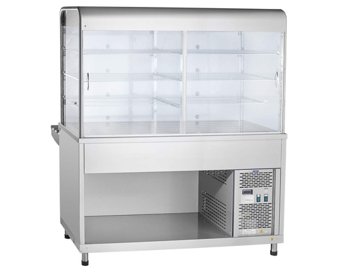 Прилавок-витрина холодильный ПВВ(Н)-70КМ-С-01-НШ (плоский стол)