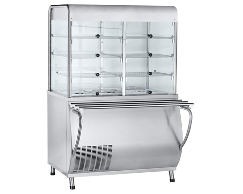 Прилавок-витрина холодильный ПВВ(Н)-70М-С-01-НШ (саладетта закрытая, с г/е)