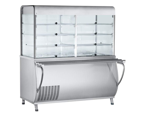 Прилавок-витрина холодильный ПВВ(Н)-70М-С-НШ (саладетта закрытая, с г/е)