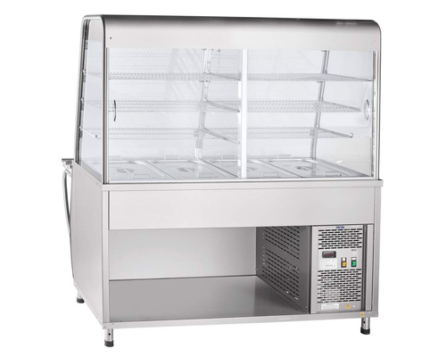 Прилавок-витрина холодильный ПВВ(Н)-70Т-С-01-НШ (саладетта закрытая, с г/е)