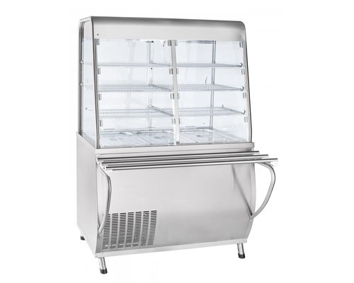 Прилавок-витрина холодильный ПВВ(Н)-70Т-С-НШ (саладетта закрытая, с г/е)