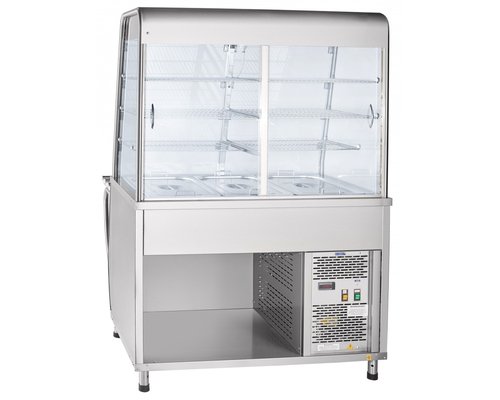 Прилавок-витрина холодильный ПВВ(Н)-70Т-С-НШ (саладетта закрытая, с г/е)