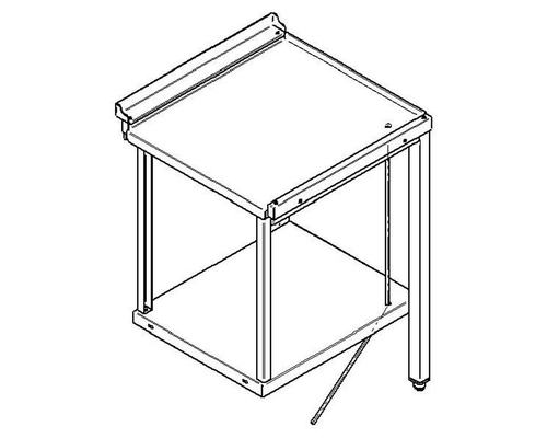 Стол раздаточный СПМР-6-1 (600х605 мм) для чистой посуды