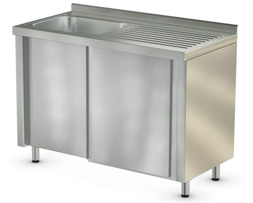 Стол технологический с ванной СТМ-1/1200/600 (ванна слева)
