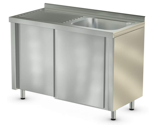 Стол технологический с ванной СТМ-1/1200/600 (ванна справа)
