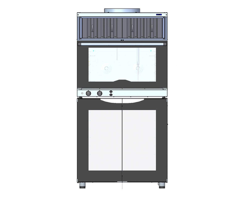 Зонт вытяжной встраиваемый Abat ЗВВ-10-6/4 для КЭП-10