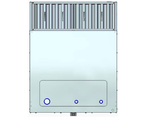 Зонт вытяжной встраиваемый Abat ЗВВ-800 для ПКА 6-1/1, 10-1/1, 20-1/1