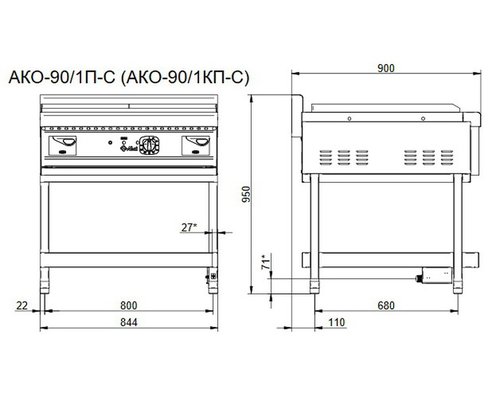Аппарат контактной обработки Abat АКО-90/1КП-С-01