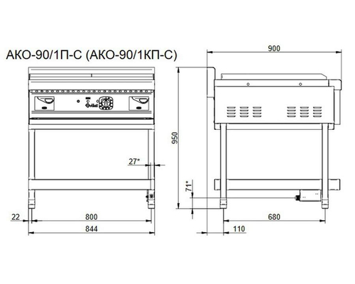 Аппарат контактной обработки Abat АКО-90/1П-С-01
