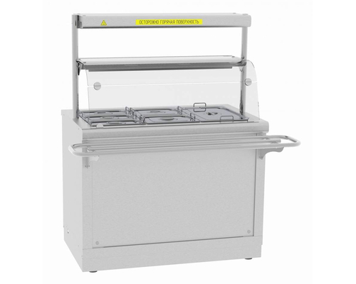 Электрический мармит 2-х блюд HOT-LINE ЭМК-70Х с подогреваемой полкой