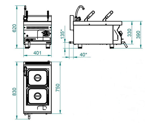 Газоварка ГВК-40/1Н