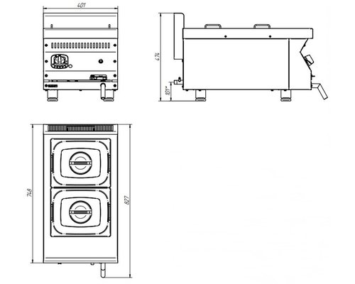 Газовый мармит ГМК-40Н