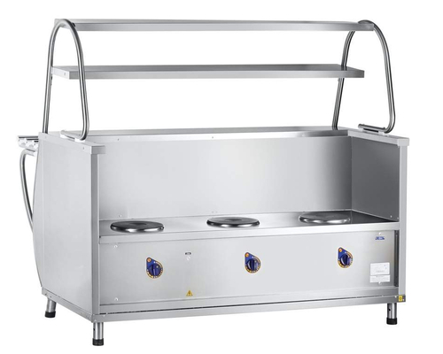 Мармит 1-х блюд ПМЭС-70М-01 (3 конфорки, две полки, подсветка)