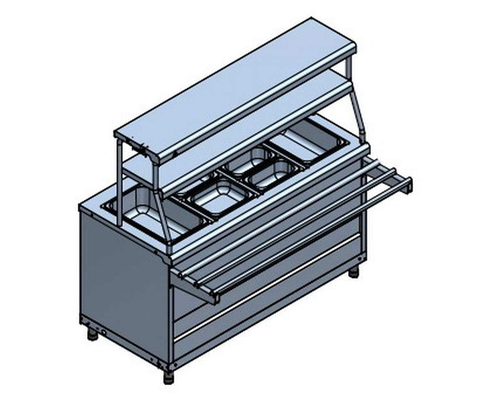 Мармит 2-х блюд ЭМК-70КМ-01 паровой (две подогреваемые полки)
