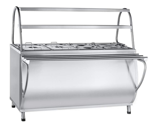 Мармит 2-х блюд ЭМК-70МШ (паровой, с тепловым шкафом, с г/е)