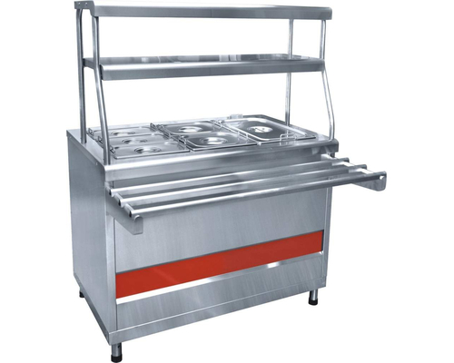 Мармит 2-х блюд ПМЭС-70КМ-60 (2 полки, подсветка, с гастроемкостями)