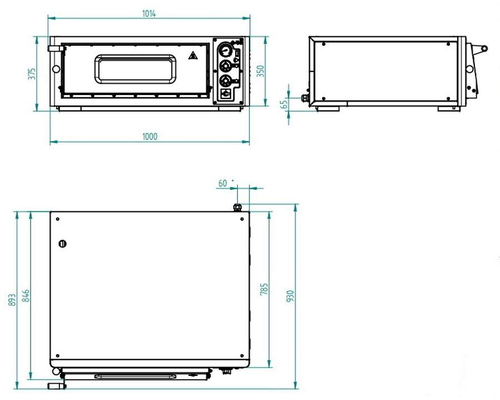 Печь для пиццы Abat ПЭП-4 (без подставки)