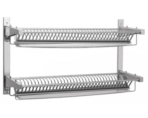 Полка для сушки тарелок ПСТ-2 (2 кассеты, 70 тарелок, с лотком для сбора воды)