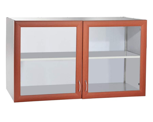 Полка ПНР-2Д (2 распашные двери из МДФ со стеклом, подсветка)