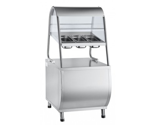 Прилавок для столовых приборов ПСПХ-70М с хлебницей (630 мм)