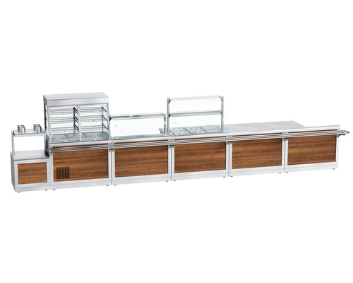 Прилавок-витрина холодильный HOT-LINE ПВВ(Н)-70Х-С-НШ