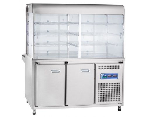 Прилавок-витрина холодильный ПВВ(Н)-70КМ-С-01-ОК (с охл. камерой)