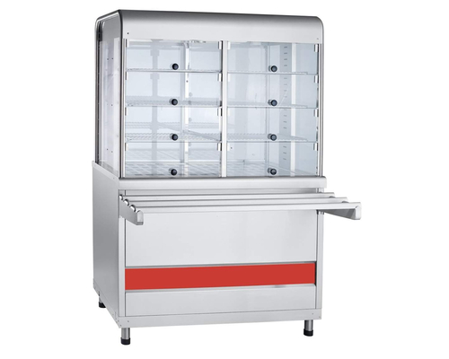 Прилавок-витрина тепловой ПВТ-70КМ (закрытая витрина)