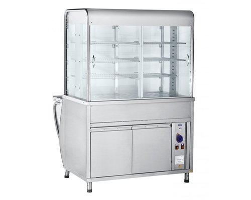 Прилавок-витрина тепловой ПВТ-70М (закрытая витрина)