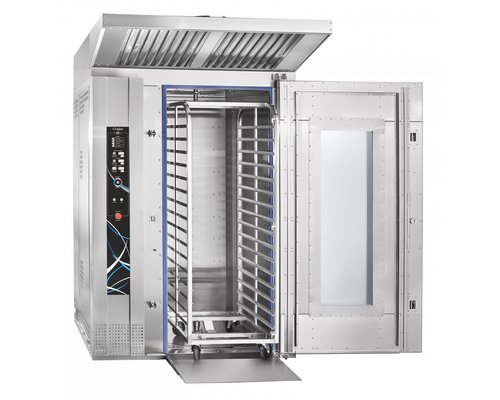 Ротационный пекарский шкаф Abat РПШ-16-2/1М (с тележкой ТШГ-16-2/1)