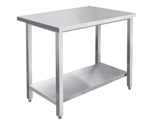 Стол островной СПРО-7-3 (каркас с полкой - нерж.)